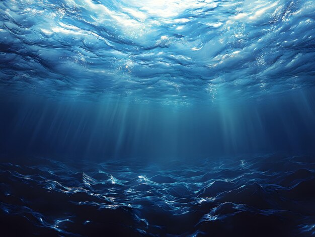 zdjęcie niebieskiego oceanu z oceanem i słońcem świecącym na wodzie