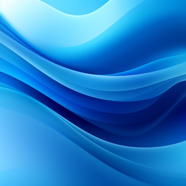 Zdjęcie niebieskiego tła niebieskie fale tło dla projektu AI Generated