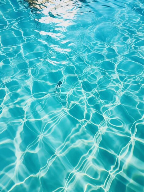 zdjęcie niebieskiej wody z ręką osoby w wodzie