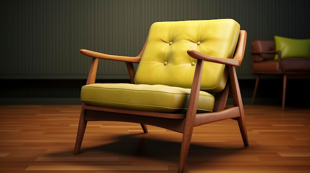 Zdjęcie nowoczesnego krzesła z połowy wieku