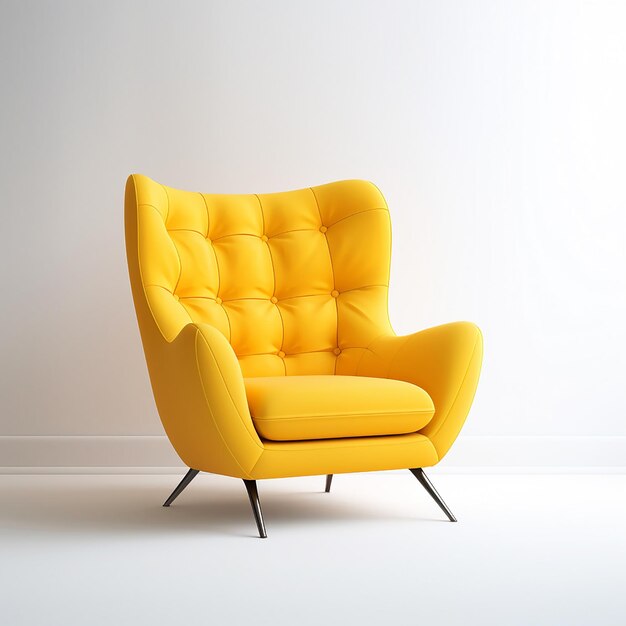 Zdjęcie nowoczesnego, luksusowego projektu mebli z fotelem