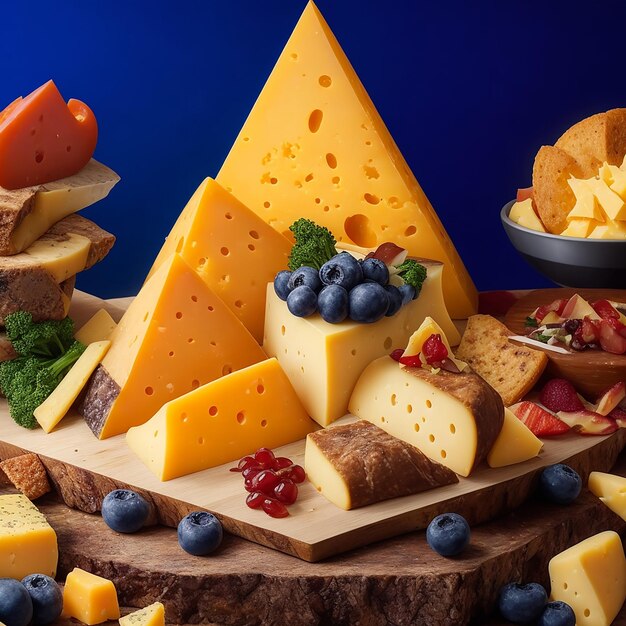 Zdjęcie obrazu Delicious Pieces Of Cheese AI