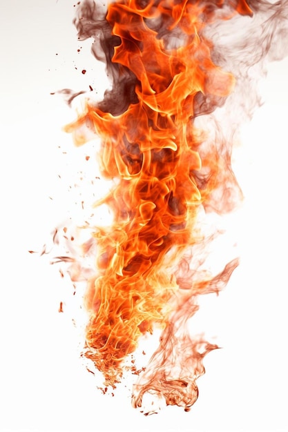 Zdjęcie zdjęcie ognia z słowem ogień na nim
