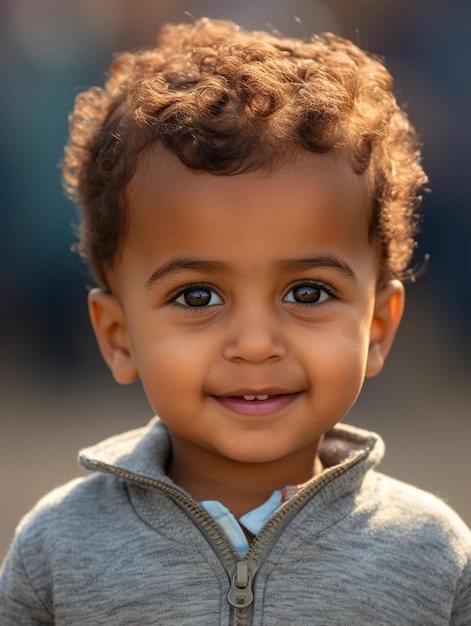 Zdjęcie portretowe prostego niemowlęcia z Trynidadu i Tobagonii