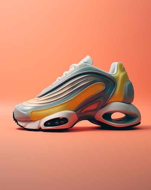 zdjęcie projektu pary butów sportowych na wygenerowanym przez AI