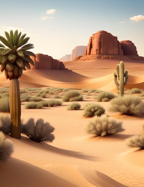 zdjęcie pustynnego krajobrazu