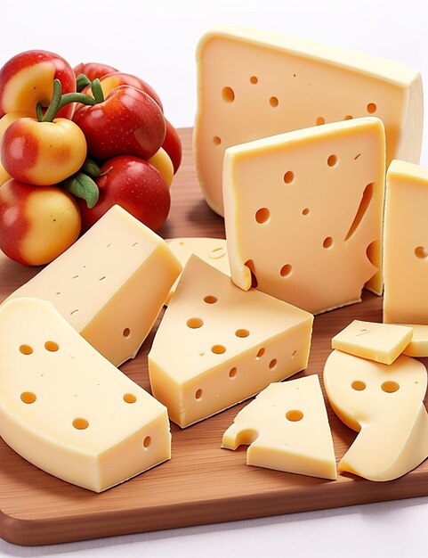 Zdjęcie pyszne kawałki sera