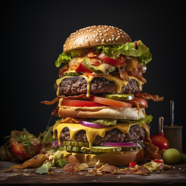 zdjęcie pysznych hamburgerów