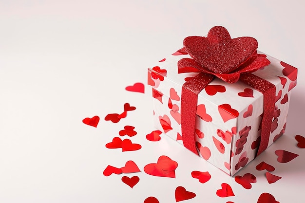 Zdjęcie romantycznego pudełka na prezenty