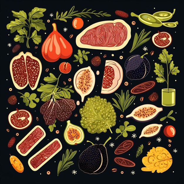 zdjęcie różnorodnych owoców i warzyw, w tym owoce i warzywa