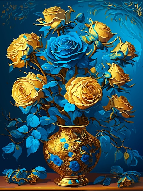Zdjęcie róży w stylu akwareli