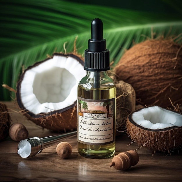 Zdjęcie serum do włosów z olejkiem kokosowym Antifrizz
