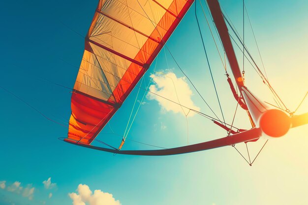 Zdjęcie zdjęcie sprzętu do aktywności sportowej hang gliding