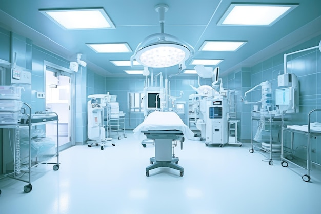 Zdjęcie stockowe przedstawiające wnętrze sali operacyjnej w szpitalu Generative AI