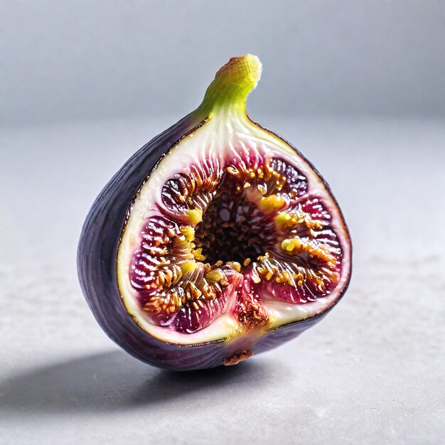 Zdjęcie zdjęcie świeżego fig izolowanego na papierowym tle