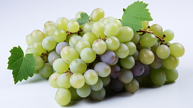 Zdjęcie świeżych i słodkich czerwonych i zielonych winogron