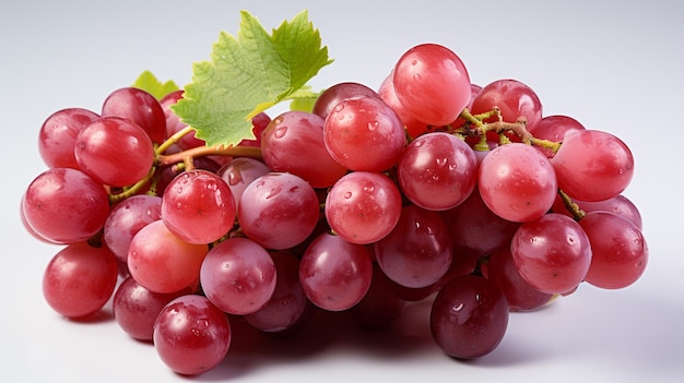 Zdjęcie świeżych i słodkich czerwonych i zielonych winogron