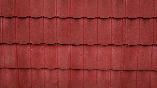 Zdjęcie zdjęcie tła tekstury czerwonej dachówki