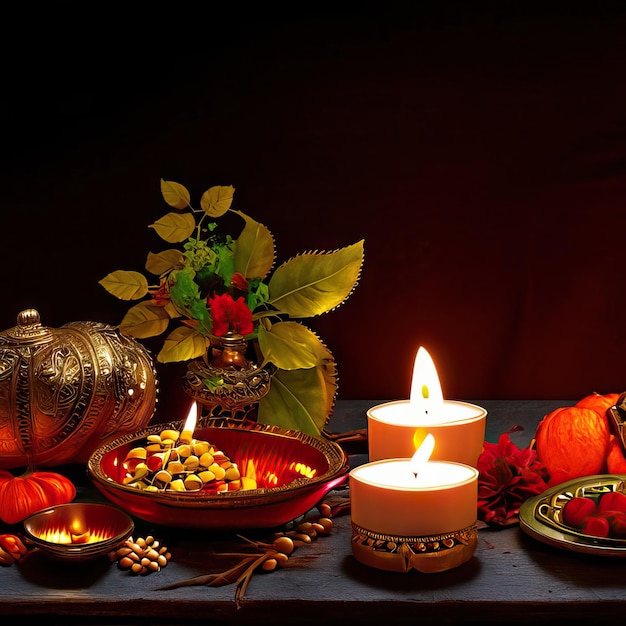 Zdjęcie tradycji festiwalu świateł Diwali