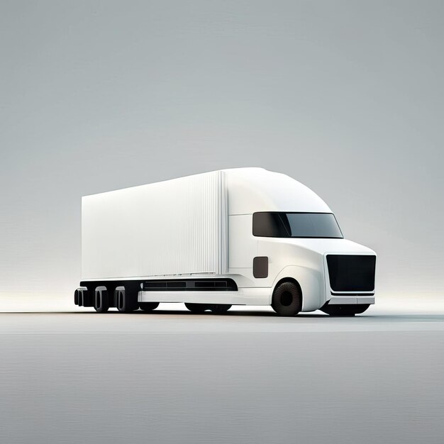 Zdjęcie Truck minimalist illustratio