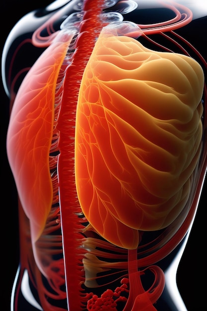 Zdjęcie zdjęcie układ narządów człowieka zdjęcie biologiczne
