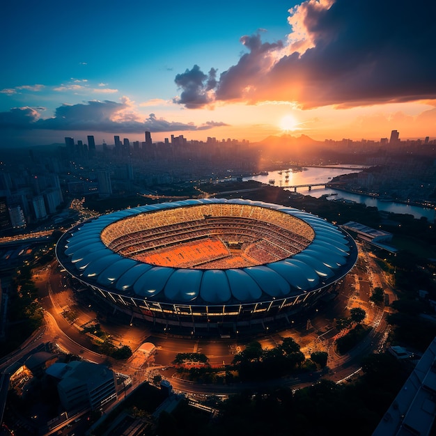 Zdjęcie Ultra Realistycznego Stadionu Piłkarskiego