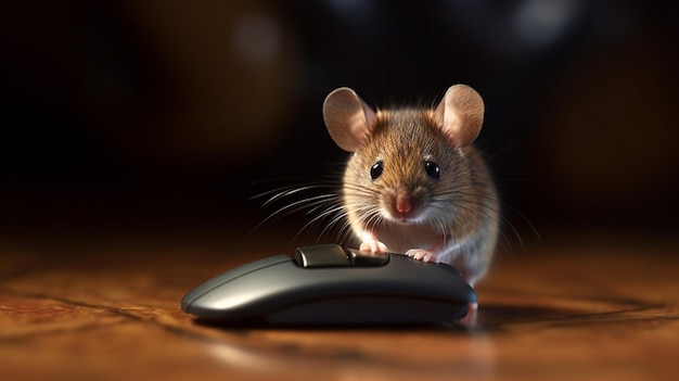 Zdjęcie zdjęcie uroczej i uroczej myszy