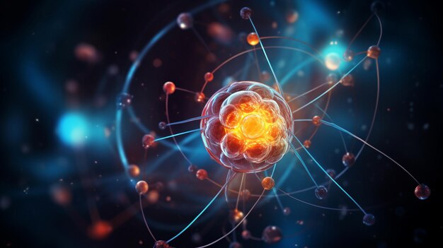 Zdjęcie wiązań atomowych