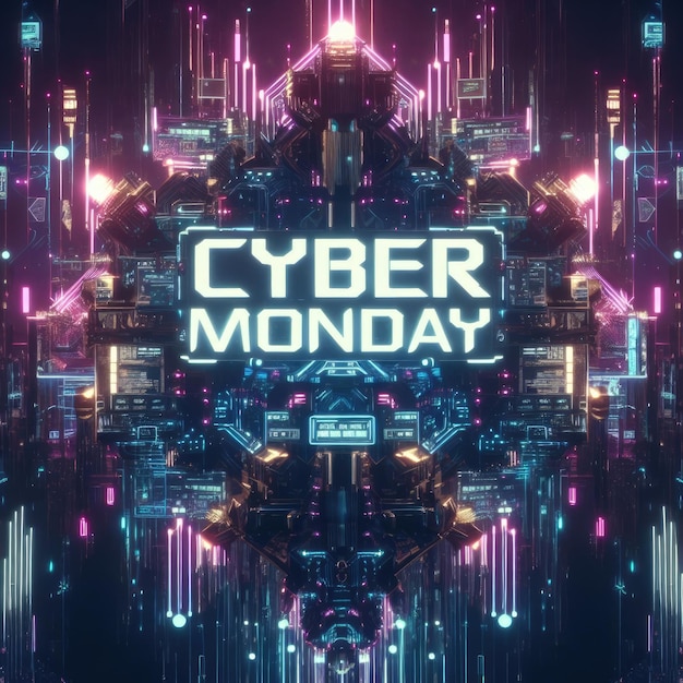 Zdjęcie z góry Cyber Monday Kompozycja