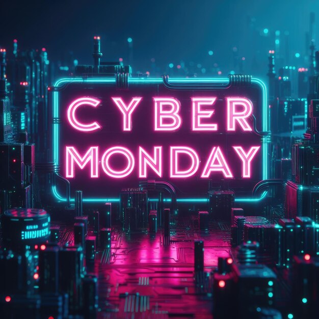 Zdjęcie z góry Cyber Monday Kompozycja