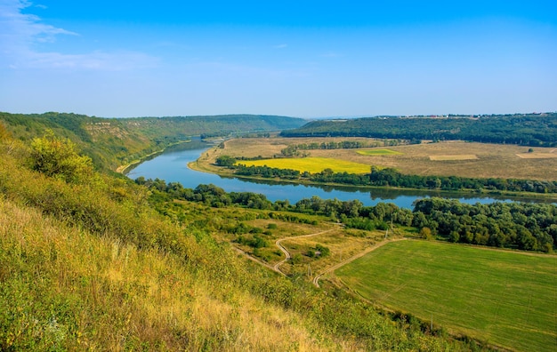 Zdjęcie zdjęcie z powietrza pięknego kanionu grand river