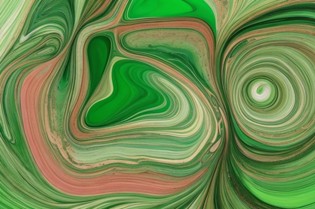 Zdjęcie zielone abstrakcyjne estetyczne generowane przez Ai