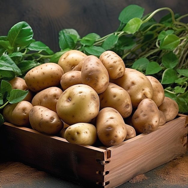 Zdjęcie ziemniaków z bliska