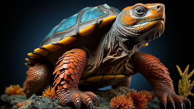 Zdjęcie żółwia generatywne ai