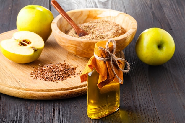 Zdrowa dieta siemię lniane olej lniany omega-3
