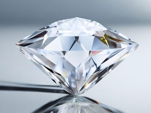 Zdumiewające zdjęcie 4k hd białego okrągłego diamentu z bliska z perspektywy ziemi