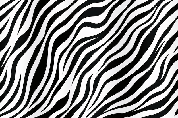 Zebra Skin Print Background Zebra Stripes Pattern Zebra Skin Pattern Zwierzęta Skin Print Zebra stripes czarno-białe tło AI Generative