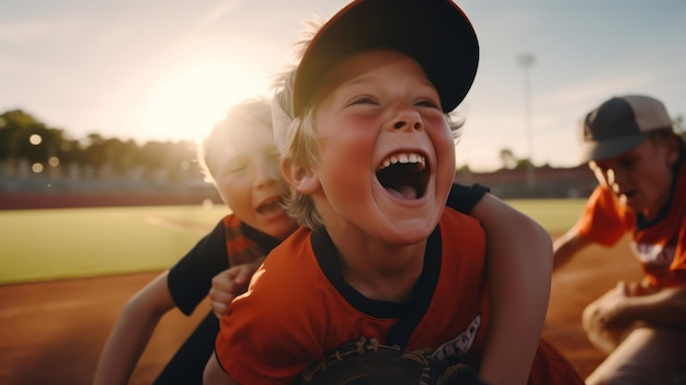 Żenujący wślizg nowicjusza w baseball na bazę domową