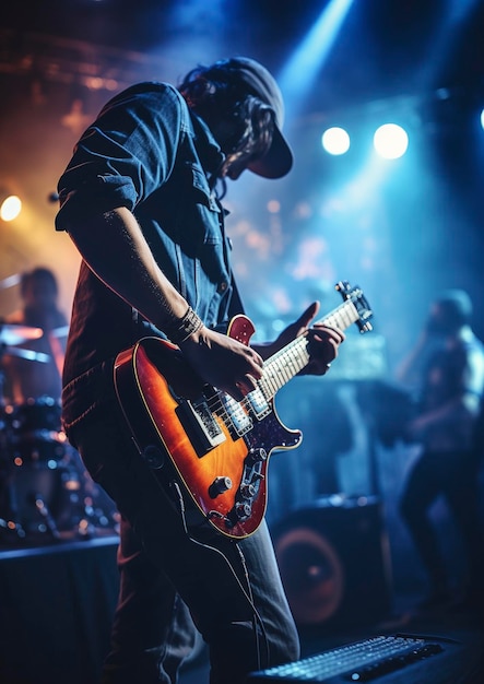 Zespół muzyczny występuje na scenie koncertowej