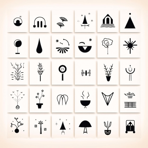 Zdjęcie zestaw 20 prostych minimalistycznych ikon wektorowych dla aplikacji internetowych i mobilnych