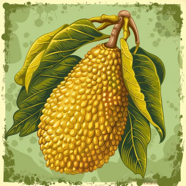 Zestaw ilustracji wektorowych Jackfruit