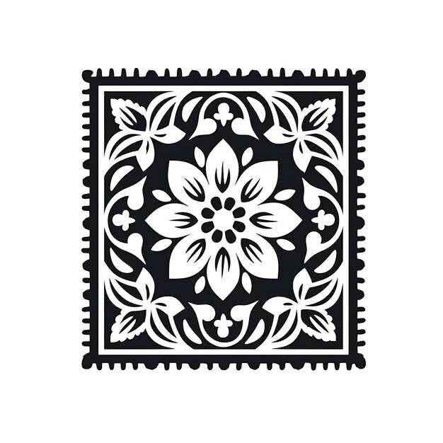 Zdjęcie zestaw jasmine stamp z monochromatycznym białym kolorem arabskim geometrycznym t-shirtem z tatuażami