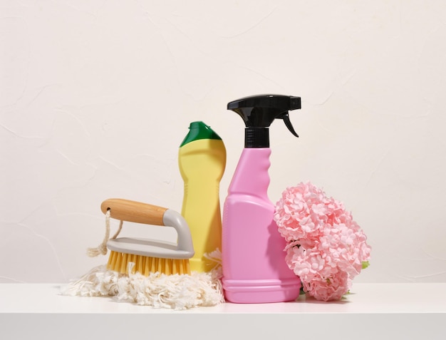 Zestaw środków czyszczących Środki czyszczące Szmata i szczotka z grubym włosiem