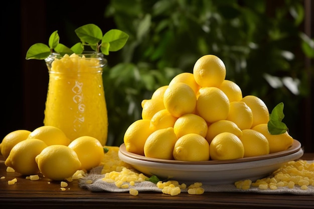 Zesty Lemon Twist Tangy Citrus Flavor Najlepsza fotografia cytrynowa