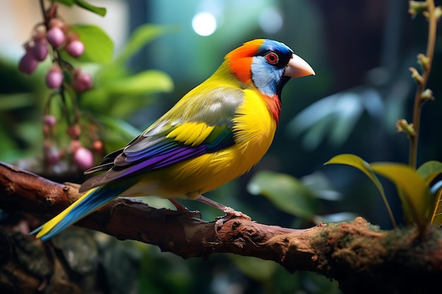 Zięba Gouldian Erythrura gouldiae