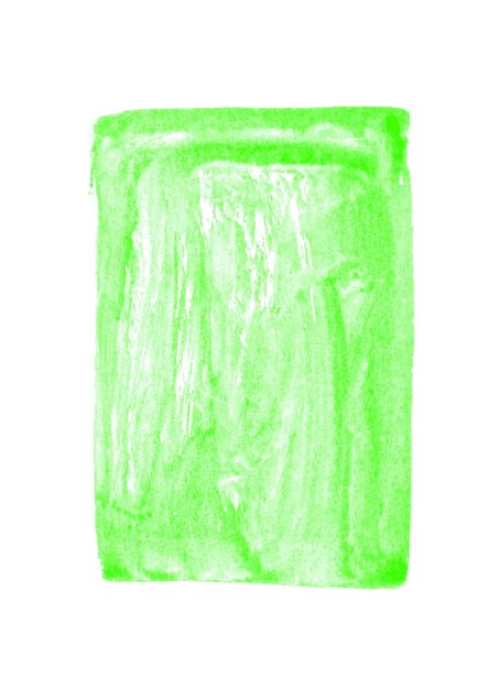 Zielona akwarela na papierze