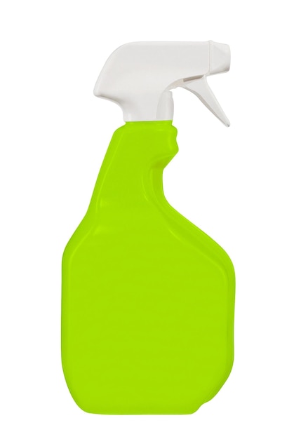Zdjęcie zielona kiść butelka odizolowywająca na bielu