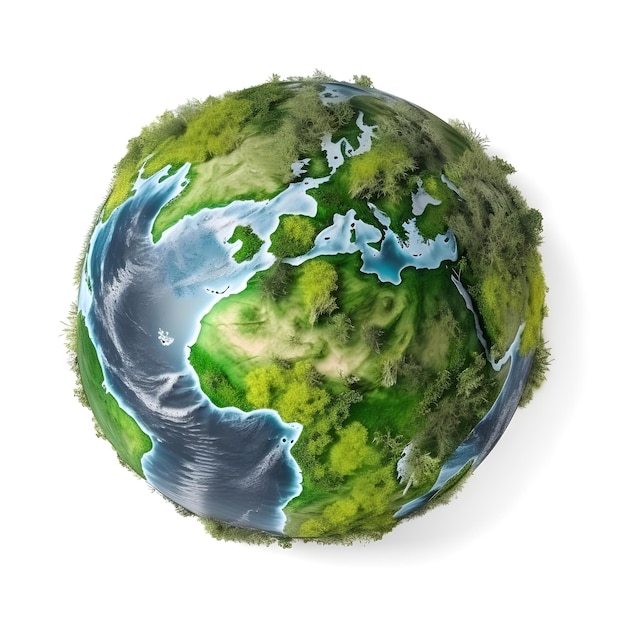 Zielona planeta z napisem Europa