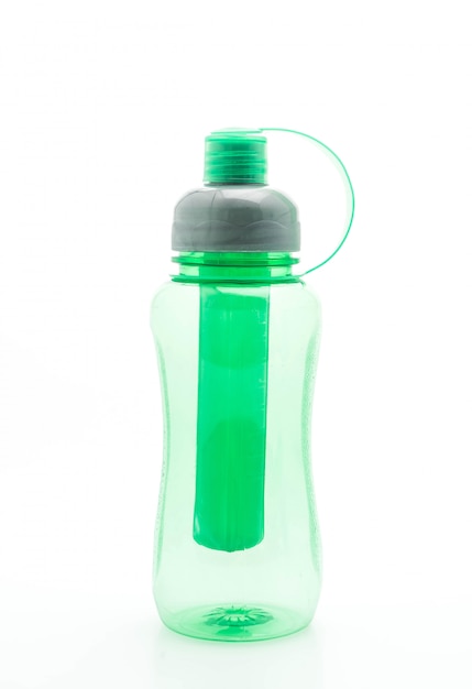 zielona plastikowa butelka na wodę lub stołówka