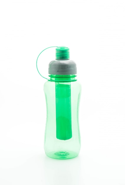 zielona plastikowa butelka na wodę lub stołówka